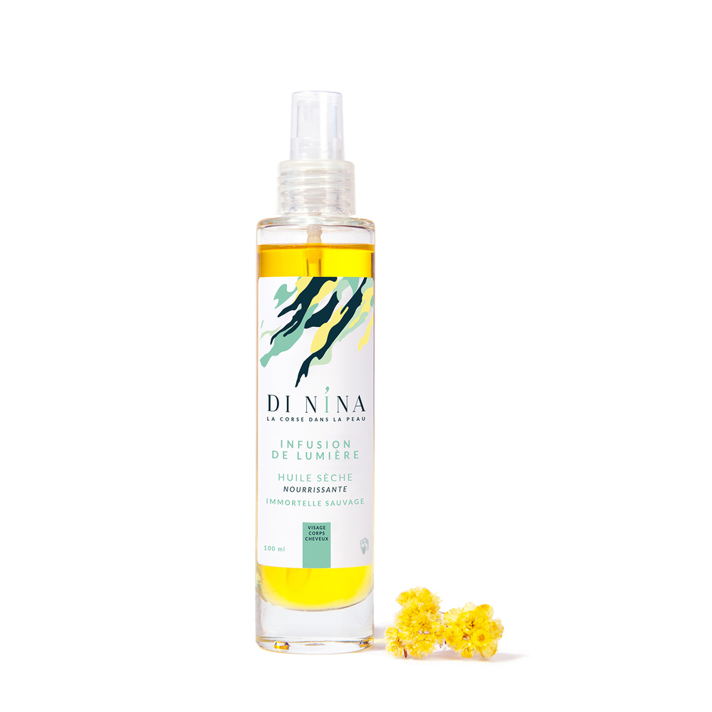 di nina Infusion de lumière immortelle Huile sèche