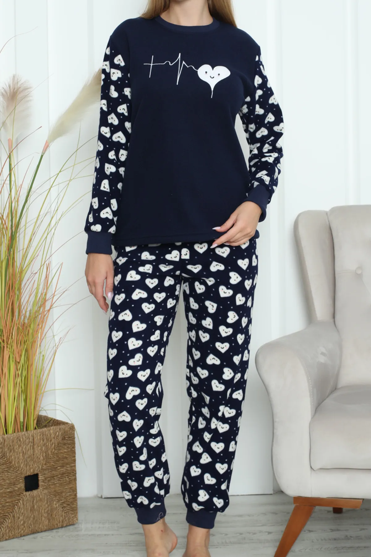 Nicoletta  Plüsch-Pyjama-Set für Damen Welsoft LACİ