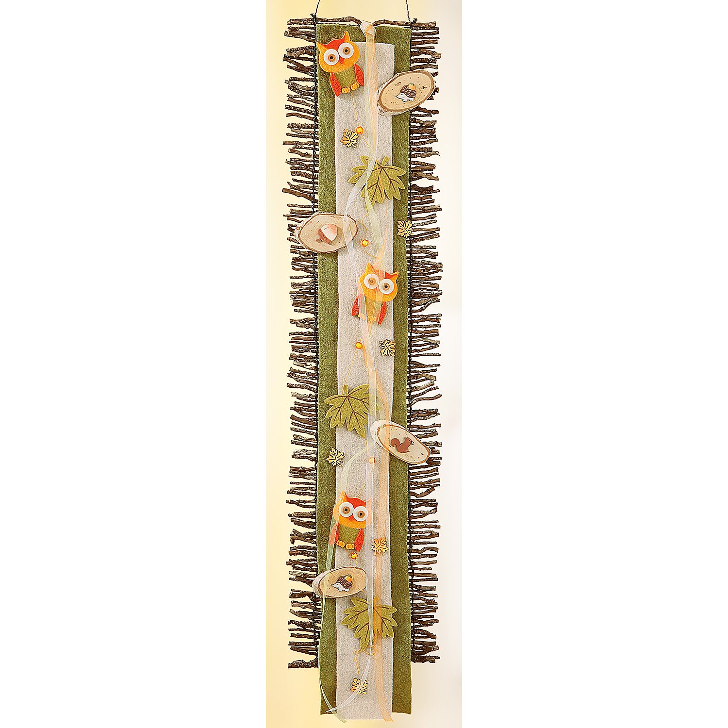 Filzband, natur, 7,5 cm, 3 m