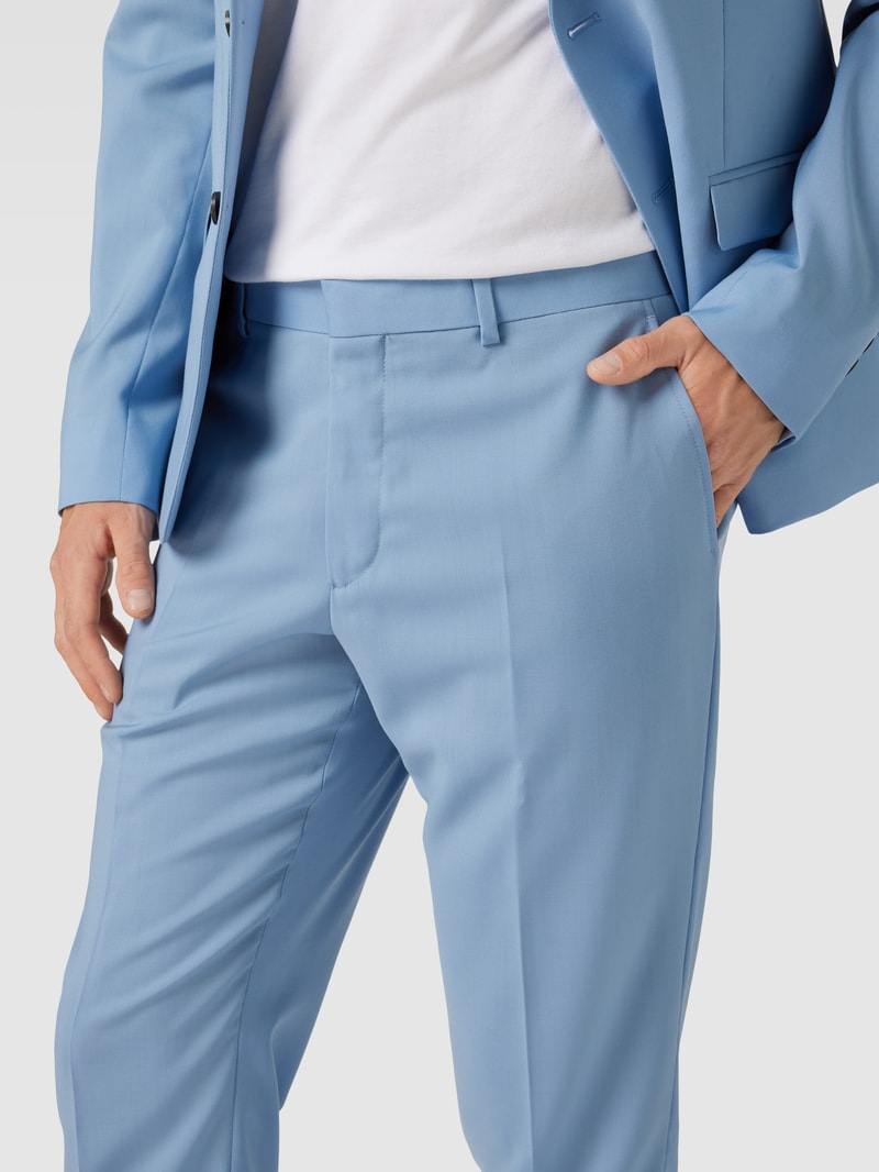 Hose mit Bügelfalte Modell 'PANTALON' in hellblau