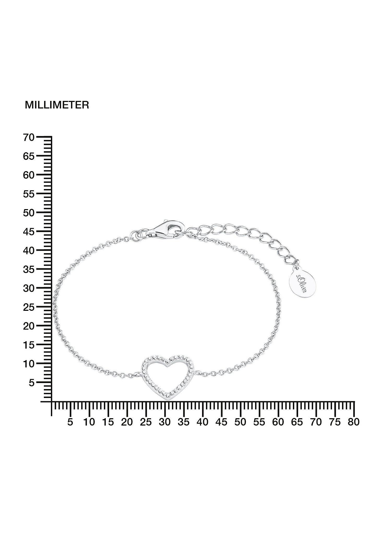 Armband aus Silber mit Herz-Anhänger  272.704.6412.0784-05E0