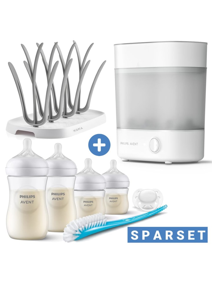 Philips Avent 8-tlg. Starter-Set inkl. Dampfsterilisator 2-in-1   in weiss günstig kaufen onesize
