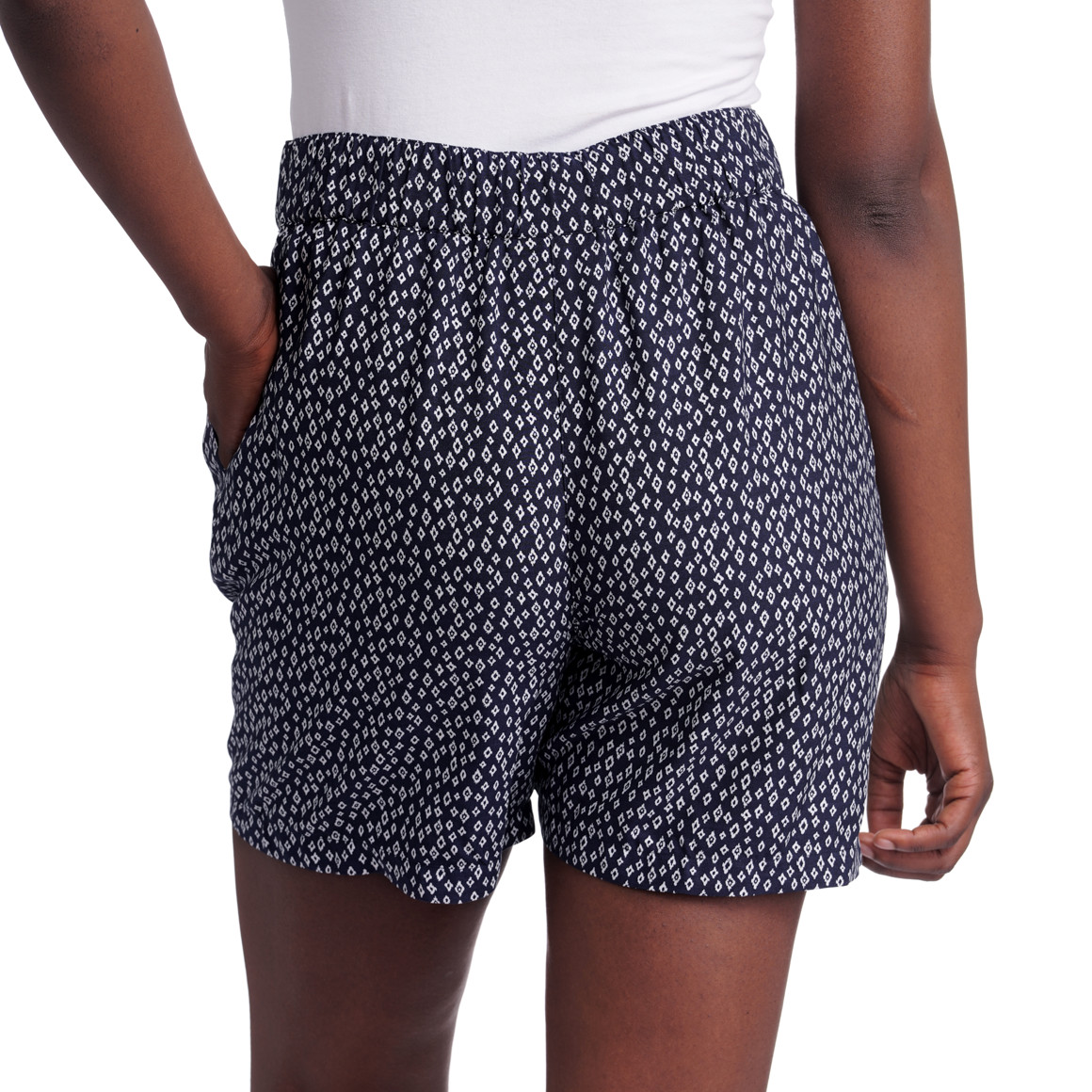 Damen Shorts mit imitierter Knopfleiste
