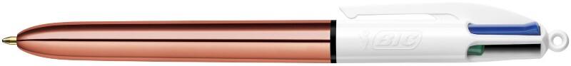 BIC 4 Colours Shine Einziehbar Kugelschreiber Mehrfarbig 0.4 mm Mittel Kugelschreiber Nachfüllbar