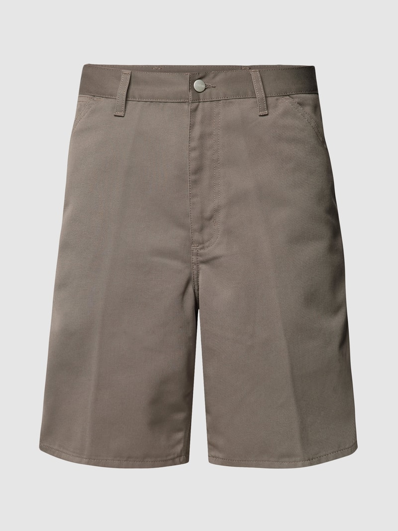 Bermudas mit französischen Eingrifftaschen in hellbraun