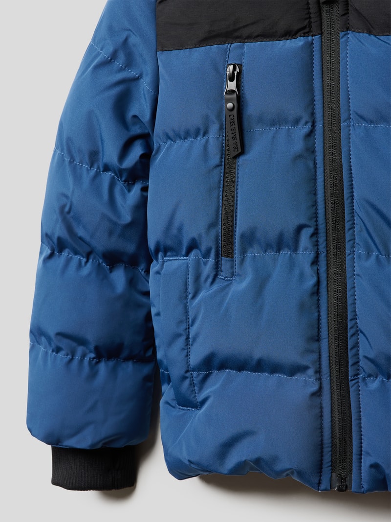 Steppjacke mit Kapuze Modell 'BRENTHAM' in blau