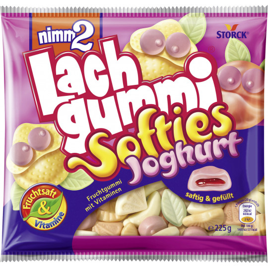 Storck Nimm2 Lachgummi Softies Joghurt 225G