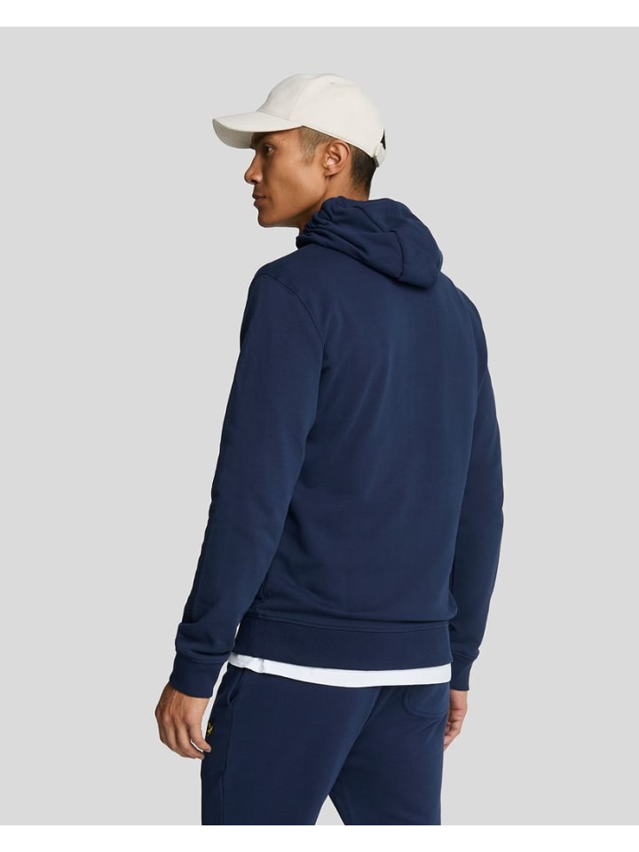 Lyle & Scott Kapuzensweatjacke in Blau günstig kaufen