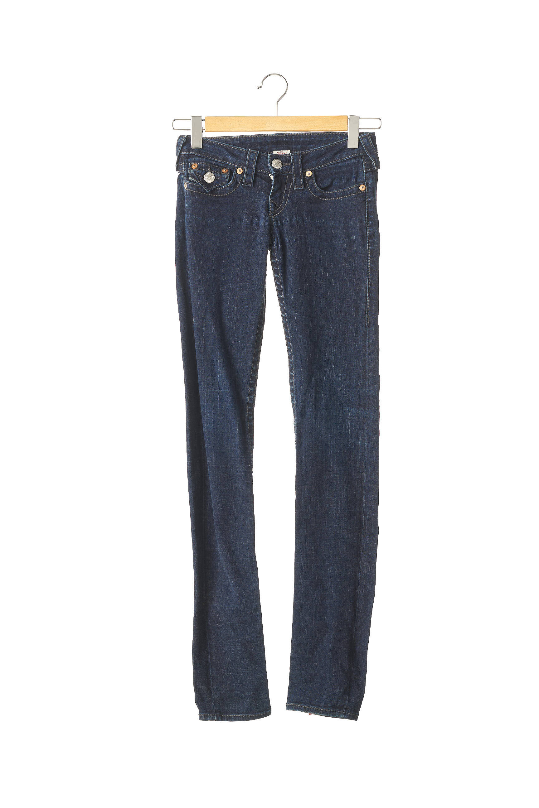 True Religion Jeans Coupe Slim Femme couleur bleu