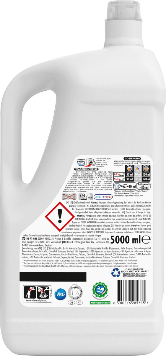 Colorwaschmittel flüssig Amethyst Blütentraum 100WL, 5 l