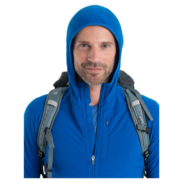 M DESCENDER LS ZIP HOOD Herren - Wolljacke