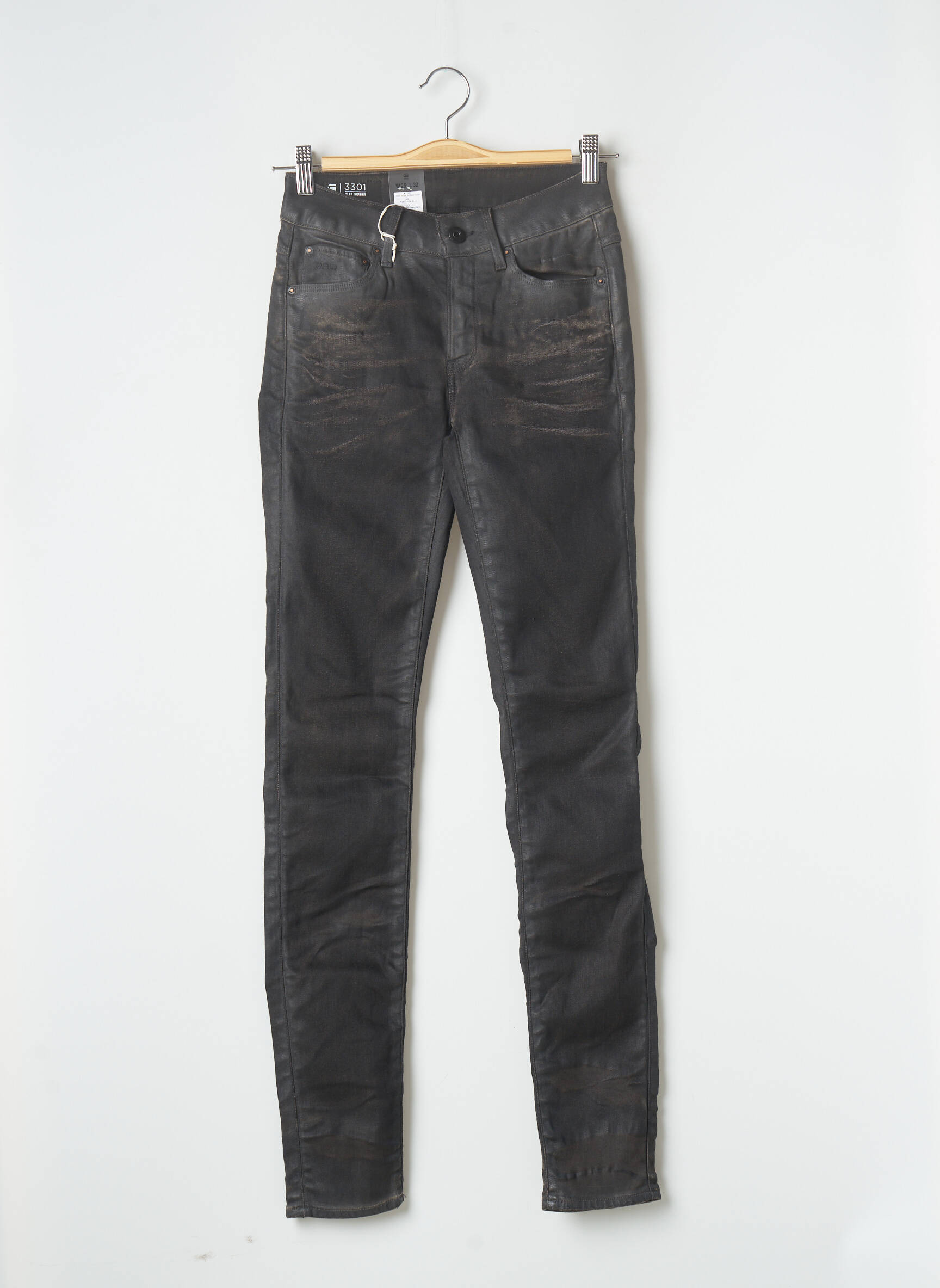 G Star Jeans Skinny Femme couleur gris