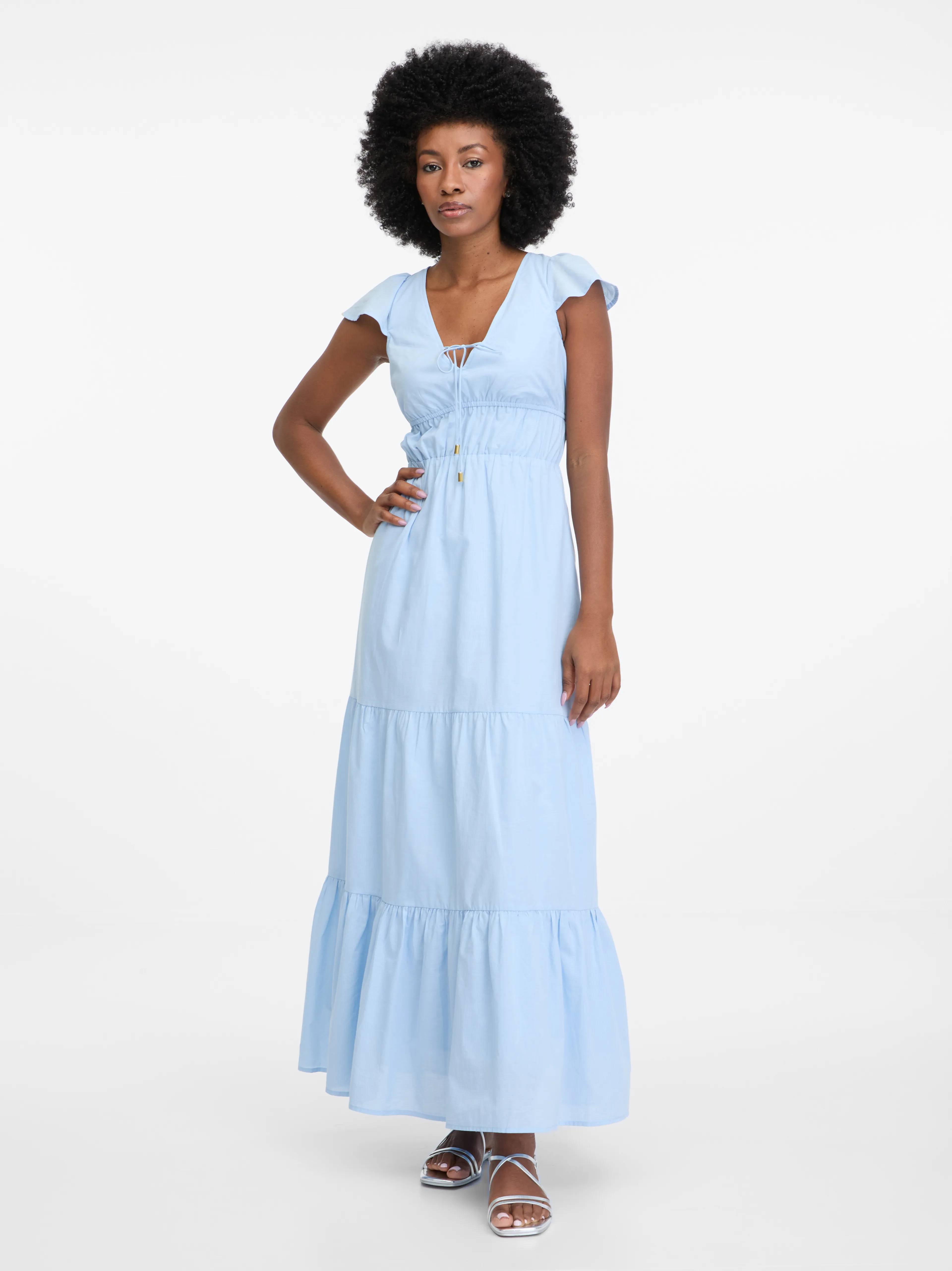 Hellblaues Damen Maxikleid ORSAY
