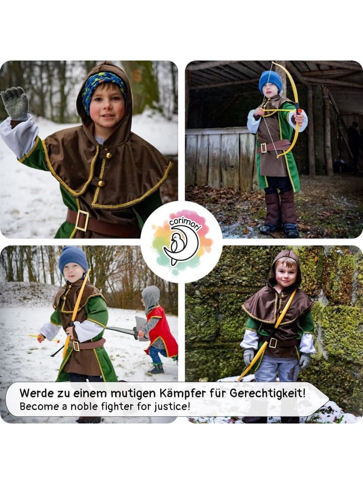 Corimori Kostüm „Robin Hood“ inklusive in Braun/grün günstig kaufen