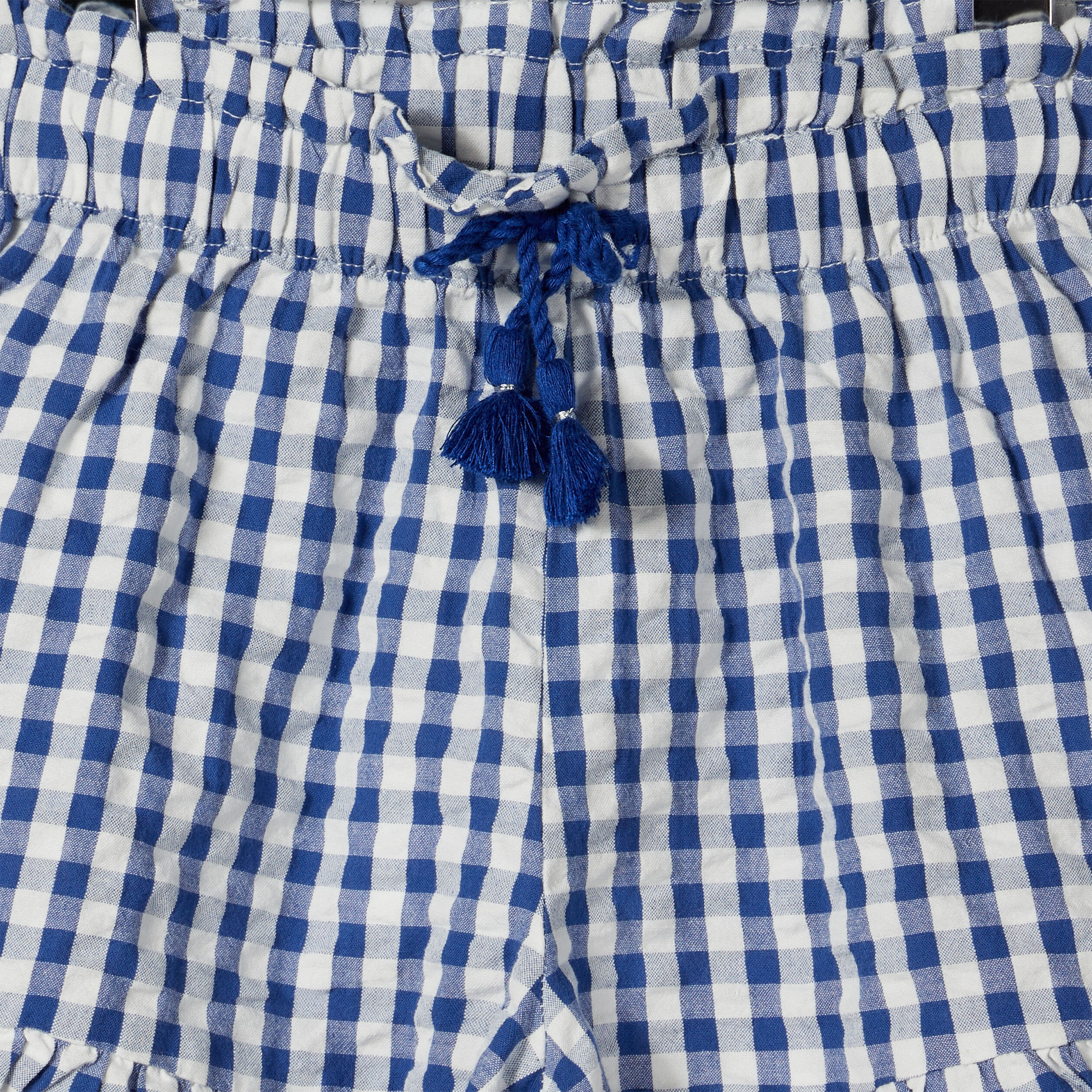 Short ample à volants Creeks bleu fille | La Halle