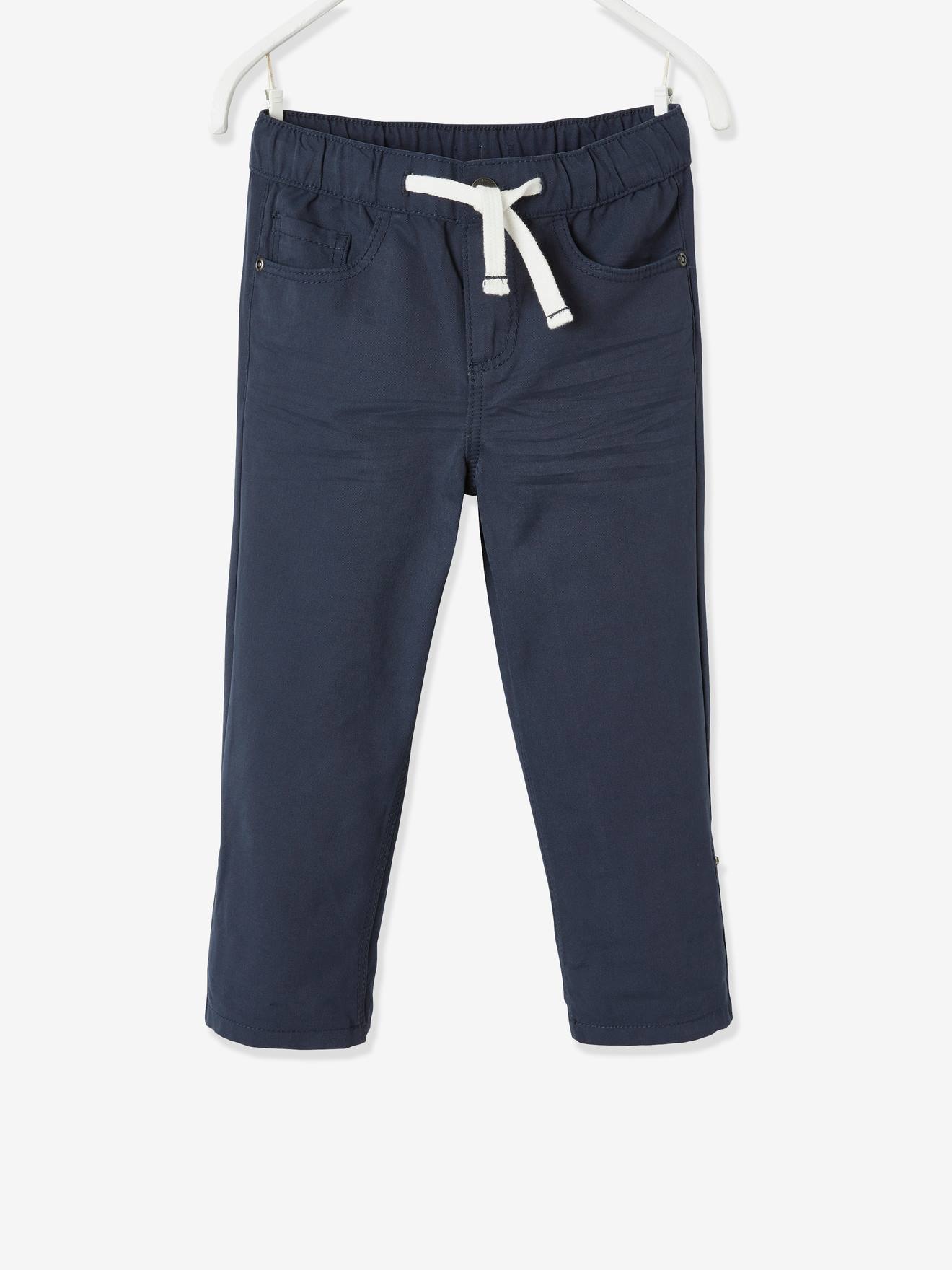 Vertbaudet Die UNVERWÜSTLICHE, robuste Jungen Hose zum Krempeln - dunkelkhaki