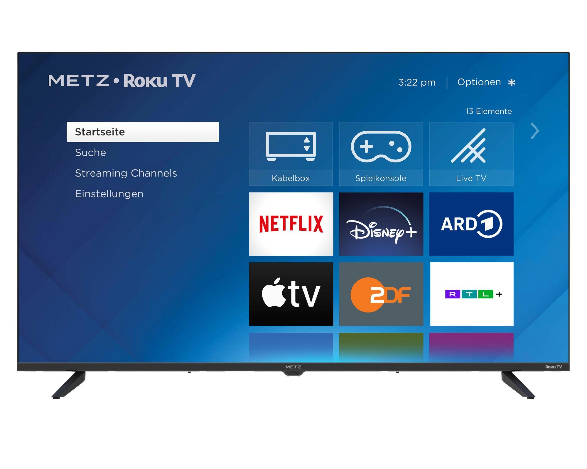 Metz 40MTD3001Z LCD-LED Fernseher (100,00 cm/40 Zoll, Full HD, Smart-TV, HDR10, Triple Tuner)