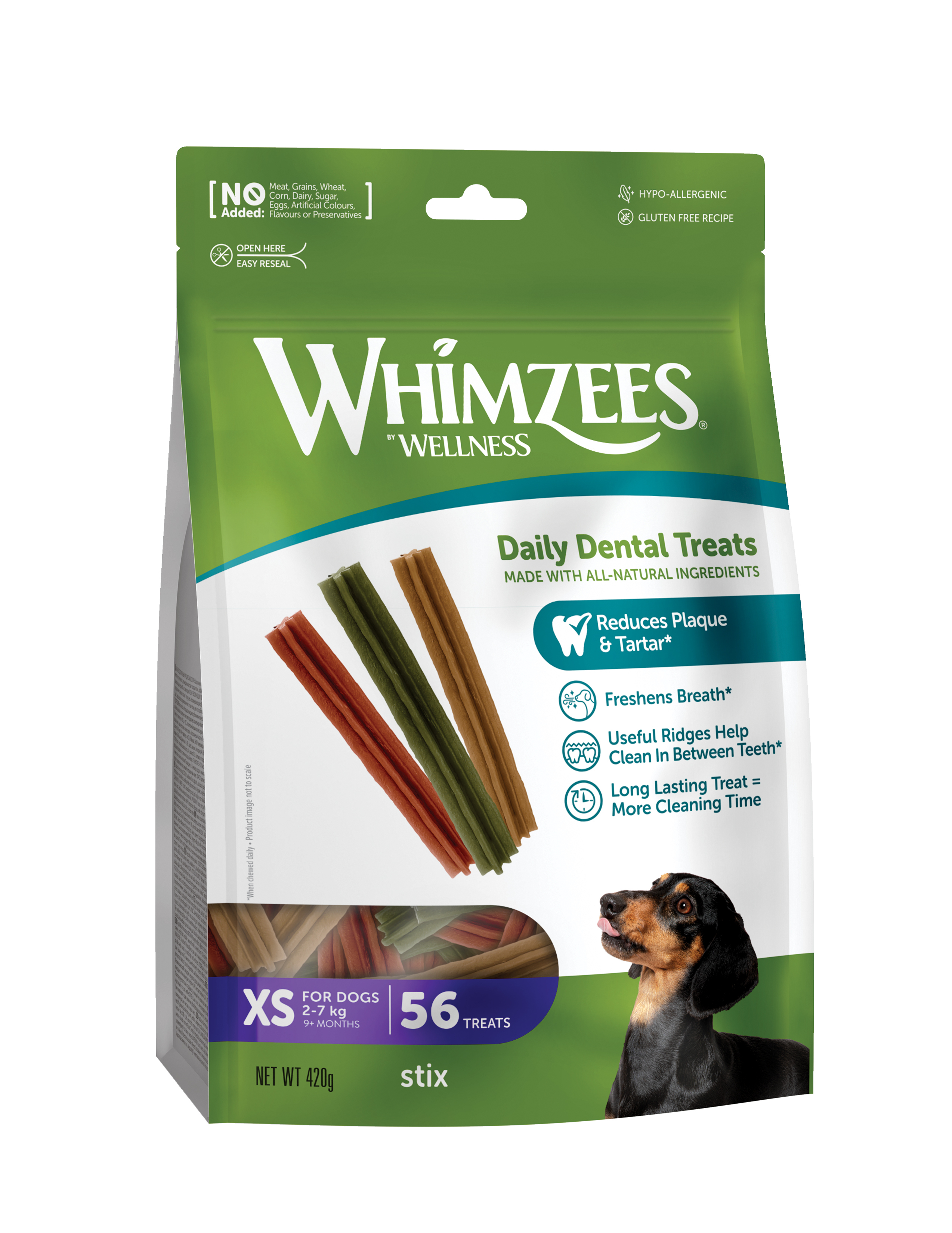 WHIMZEES Snacks WHIMZEES Zahnpflegesnacks Stix 48+8 Stück