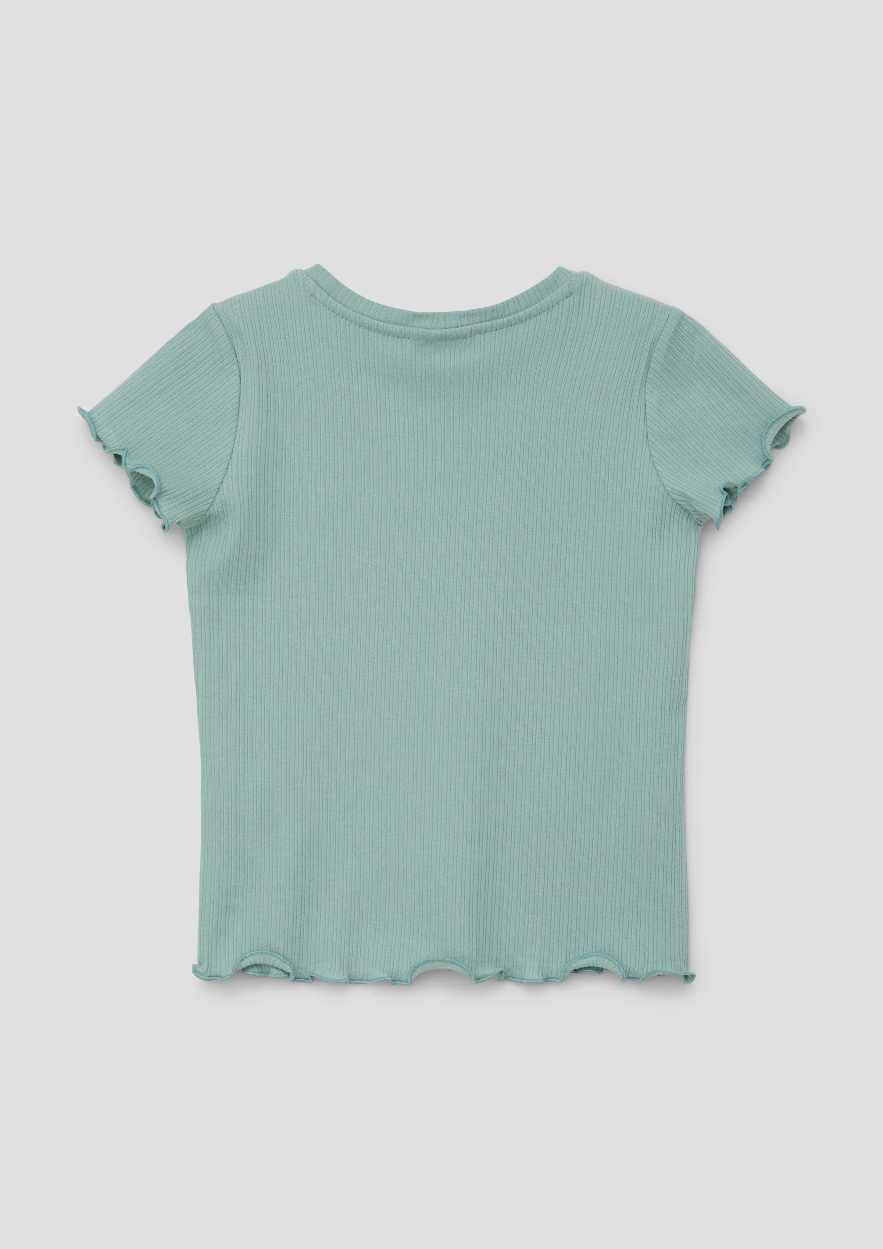T-Shirt mit Rippstruktur  2142066-6552