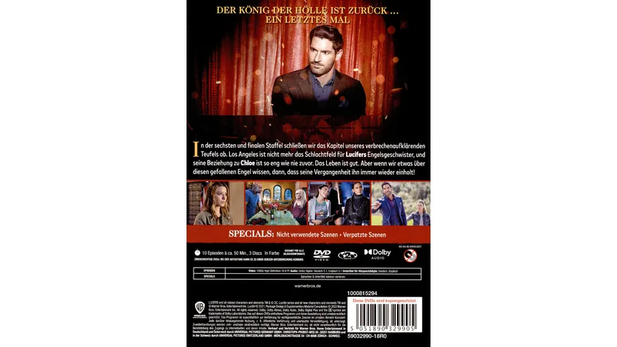 Lucifer: Staffel 6  [3 DVDs]