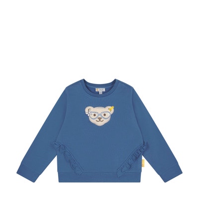 Sweatshirt, mittelblau für Mädchen