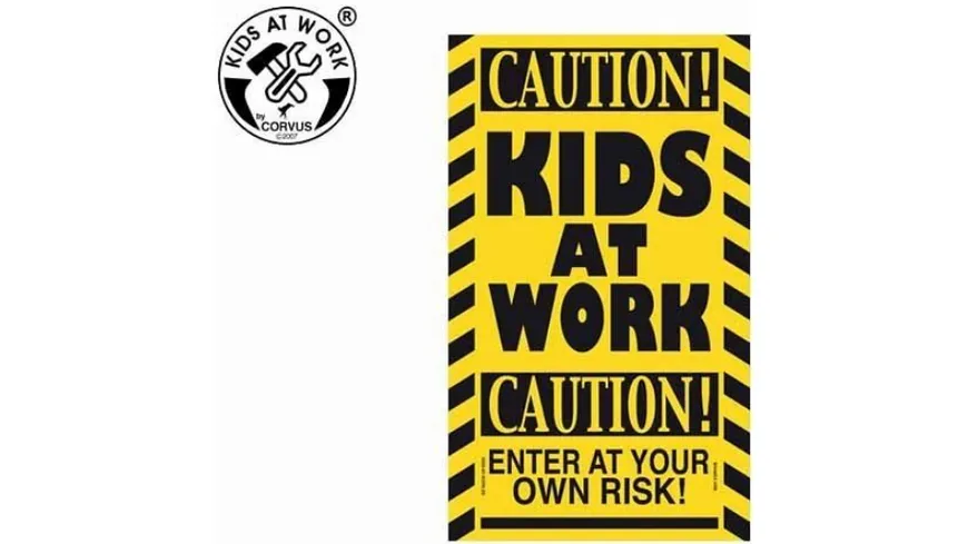 Schild Kids At Work Corvus A750412