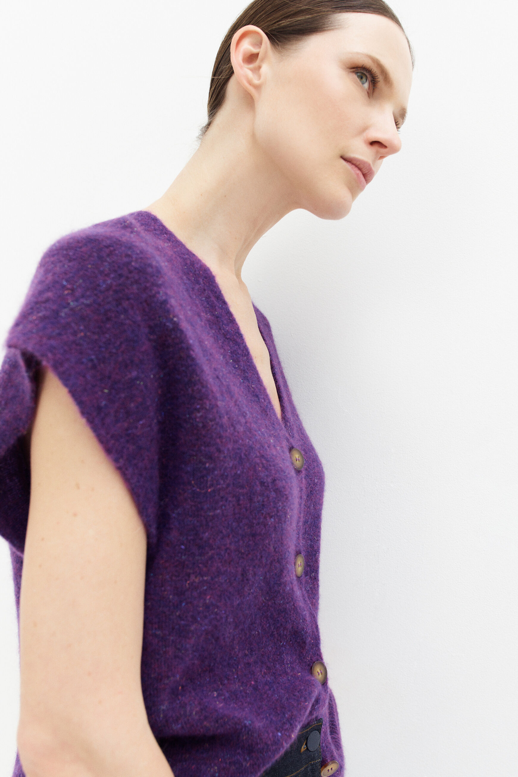 gilet melanie violet femme