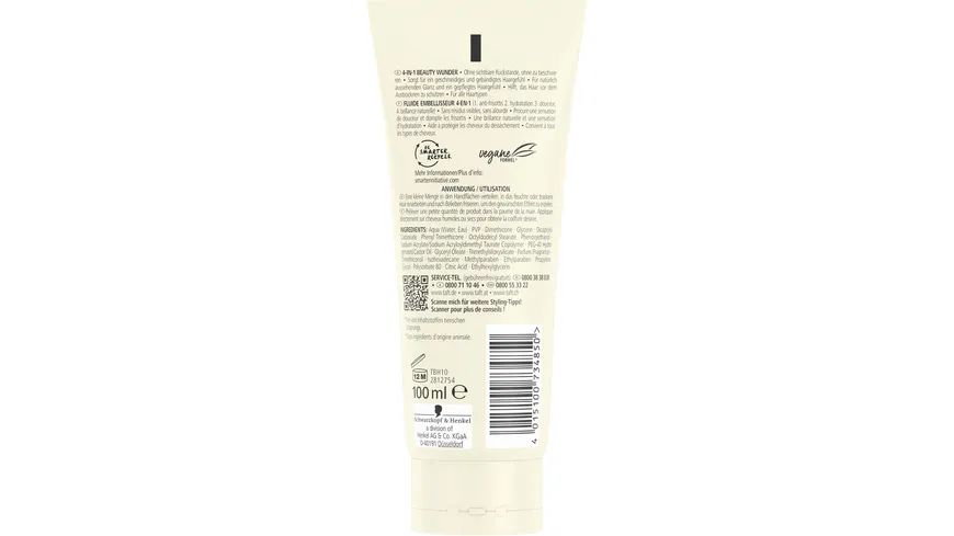 SCHWARZKOPF TAFT 4-in-1 Beauty Wunder 4-in-1 Fluid 100 ml 100 ml