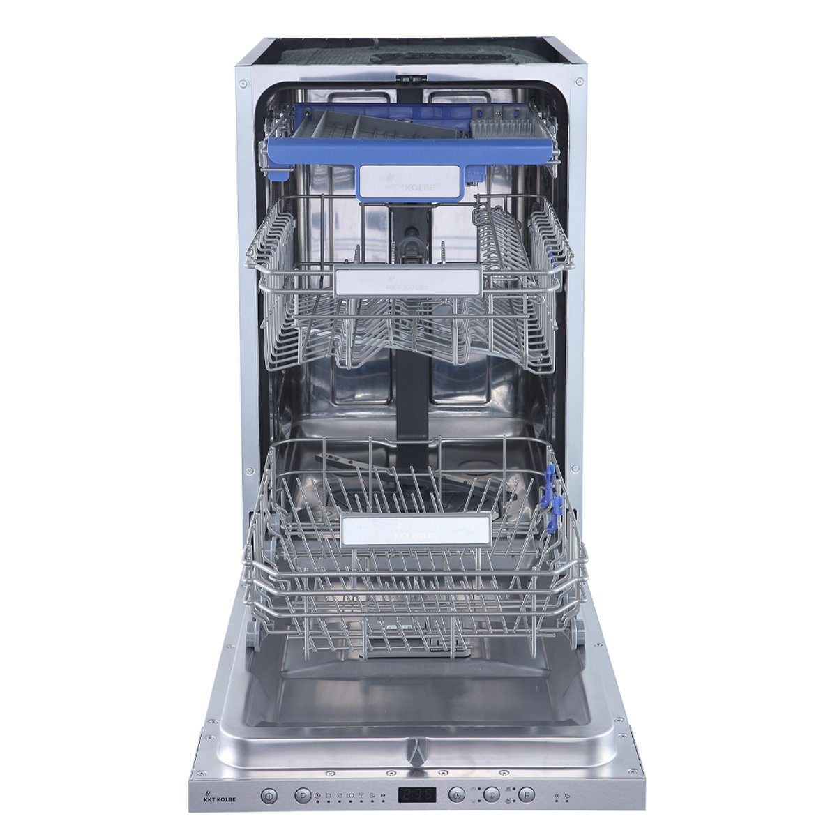 KKT KOLBE vollintegrierbarer Geschirrspüler, DW4503VI, 8,5 l, 10 Maßgedecke, 45cm / Edelstahl / AquaStop / 7 Spülprogramme / 10 Maßgedecke