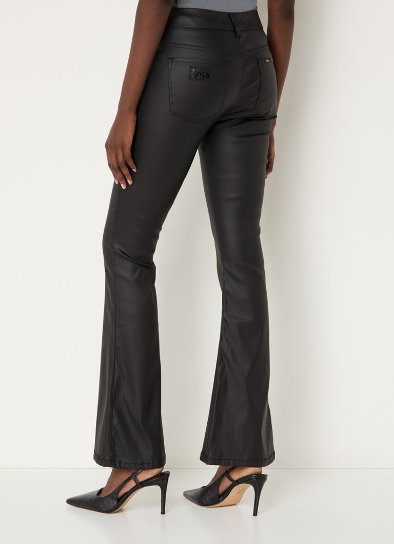 Lois Raval Class flared trousers in faux leather