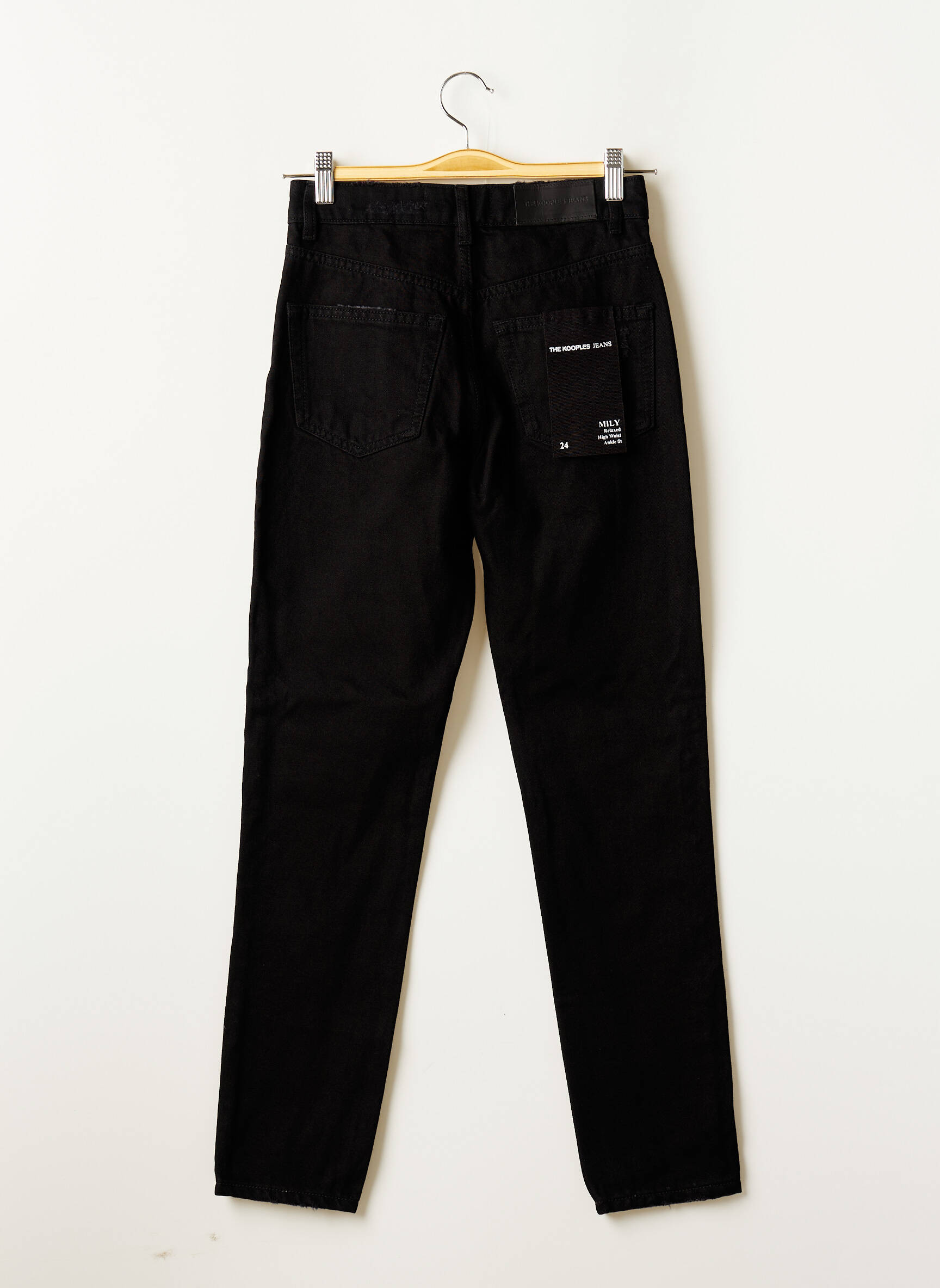 The Kooples Jeans Coupe Slim Femme couleur noir
