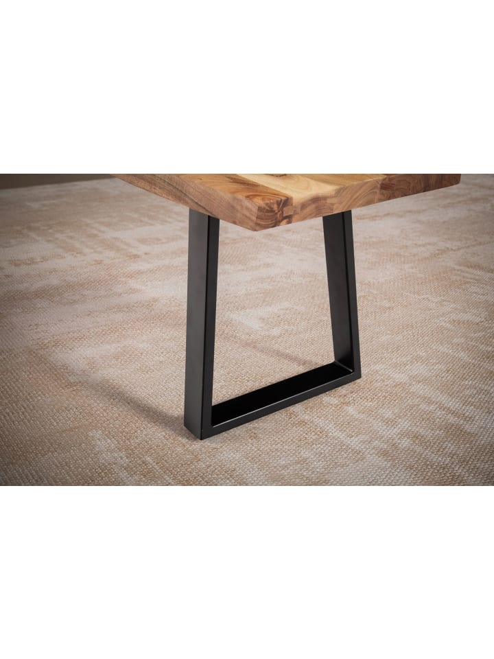 KADIMA DESIGN Esszimmerbank 120x40x45,5 cm Massivholz / Metall mit günstig kaufen