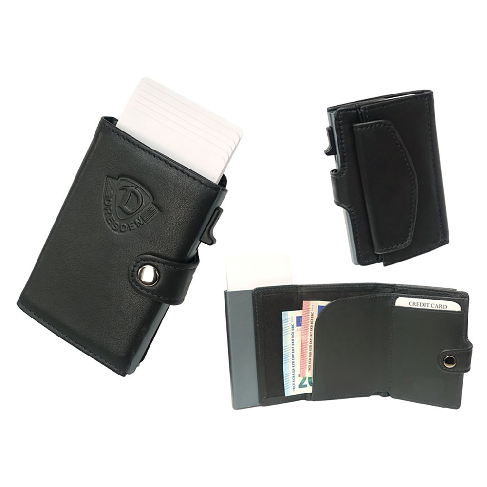 Leder-Geldbörse SLIM RFID mit Kartenhalter