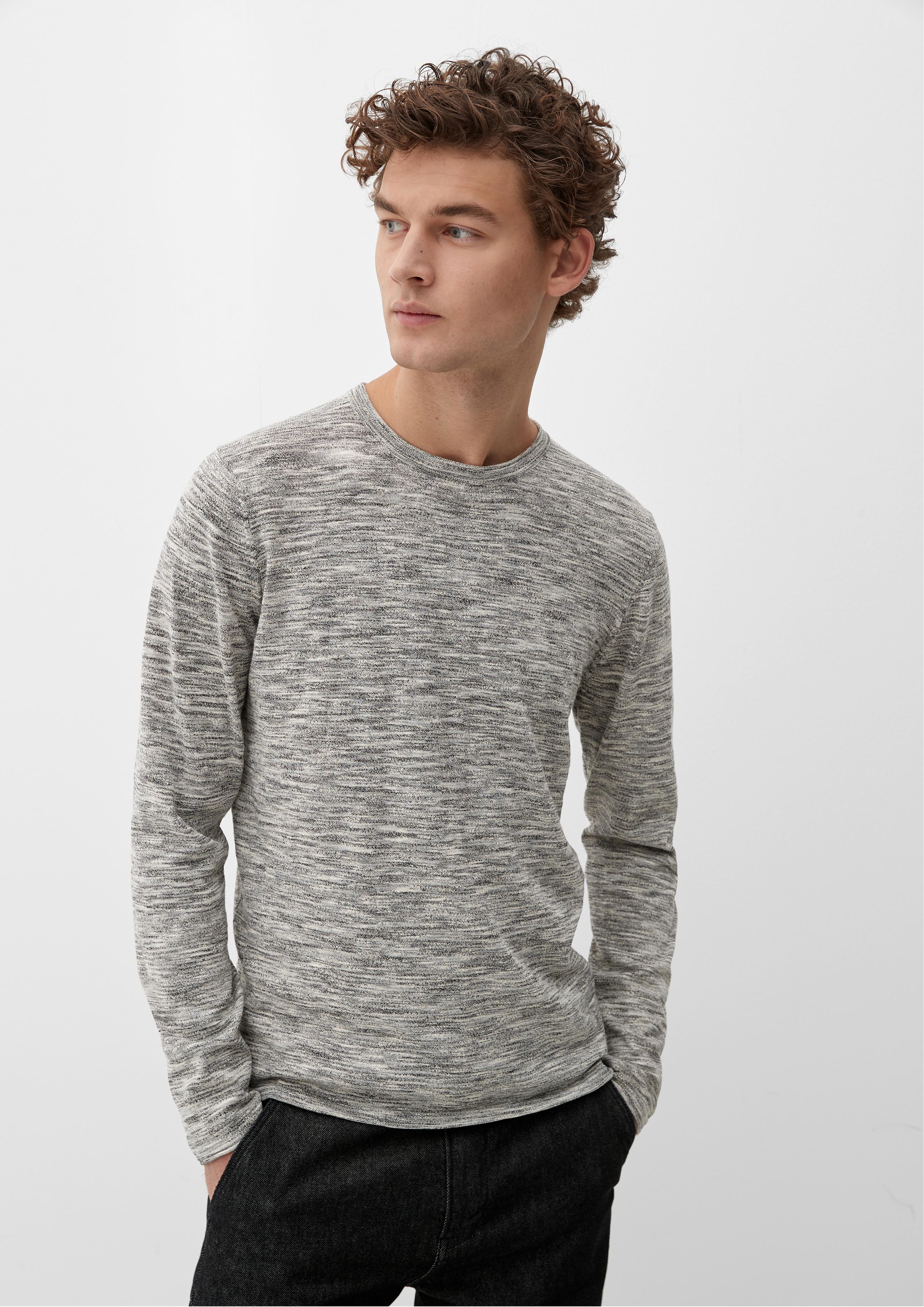 Melierter Feinstrickpullover  2129286-99X0