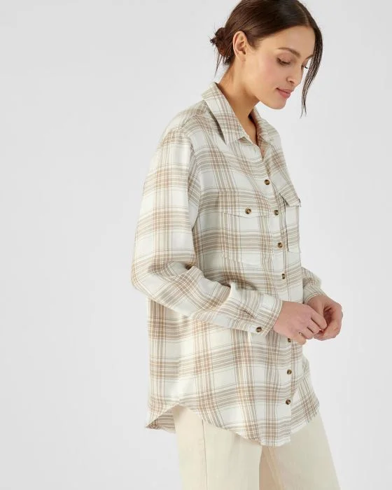 Chemise tunique à carreaux