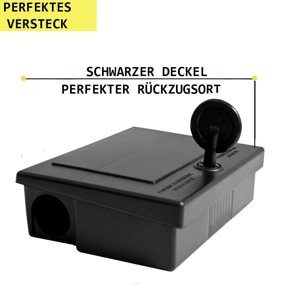 Petigi Köderbox 5x Mäuseköderbox Köderbox Köderstation Mäuseköder Maus Mäusefalle