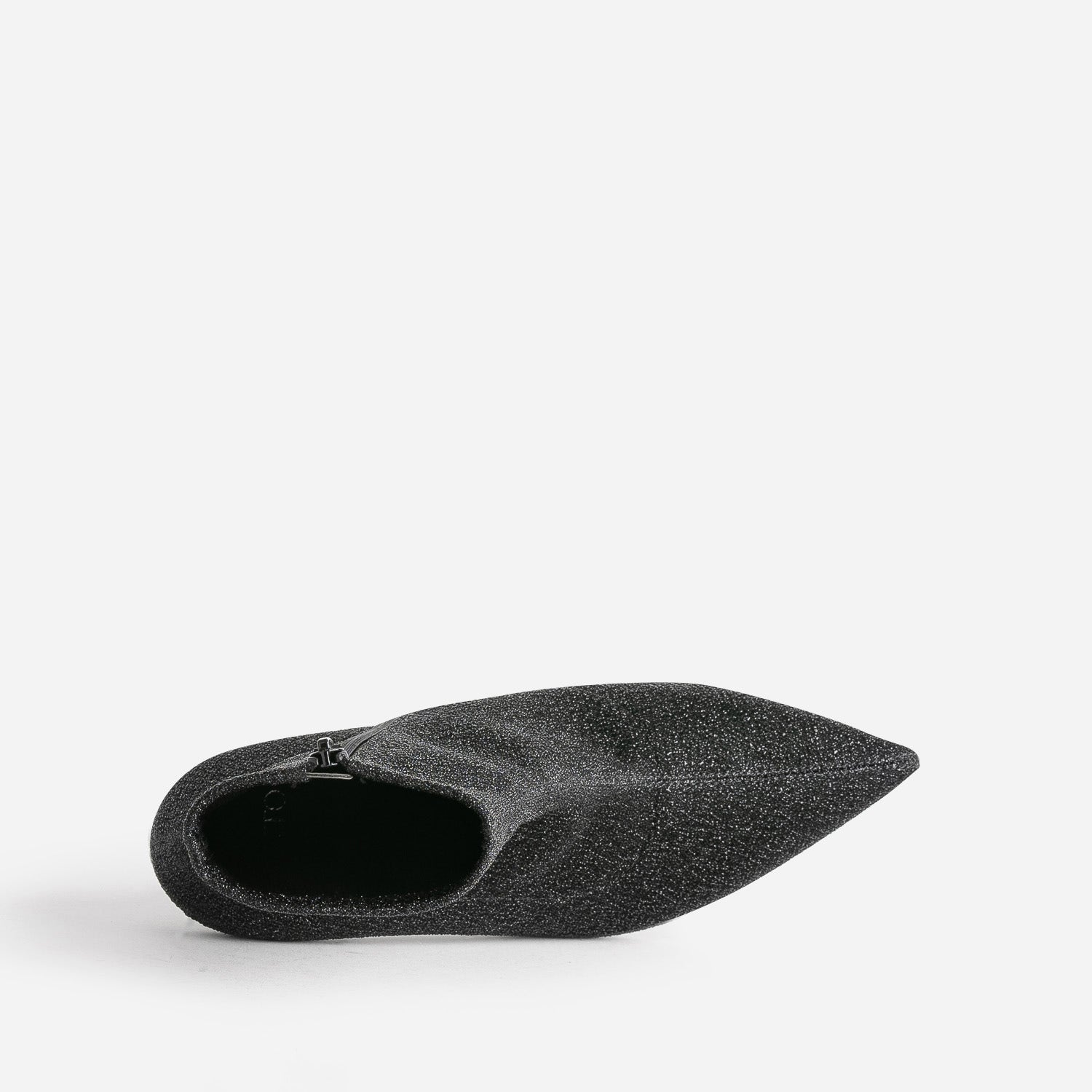 Boots TEXTO noir pailleté pointu à talon aiguille