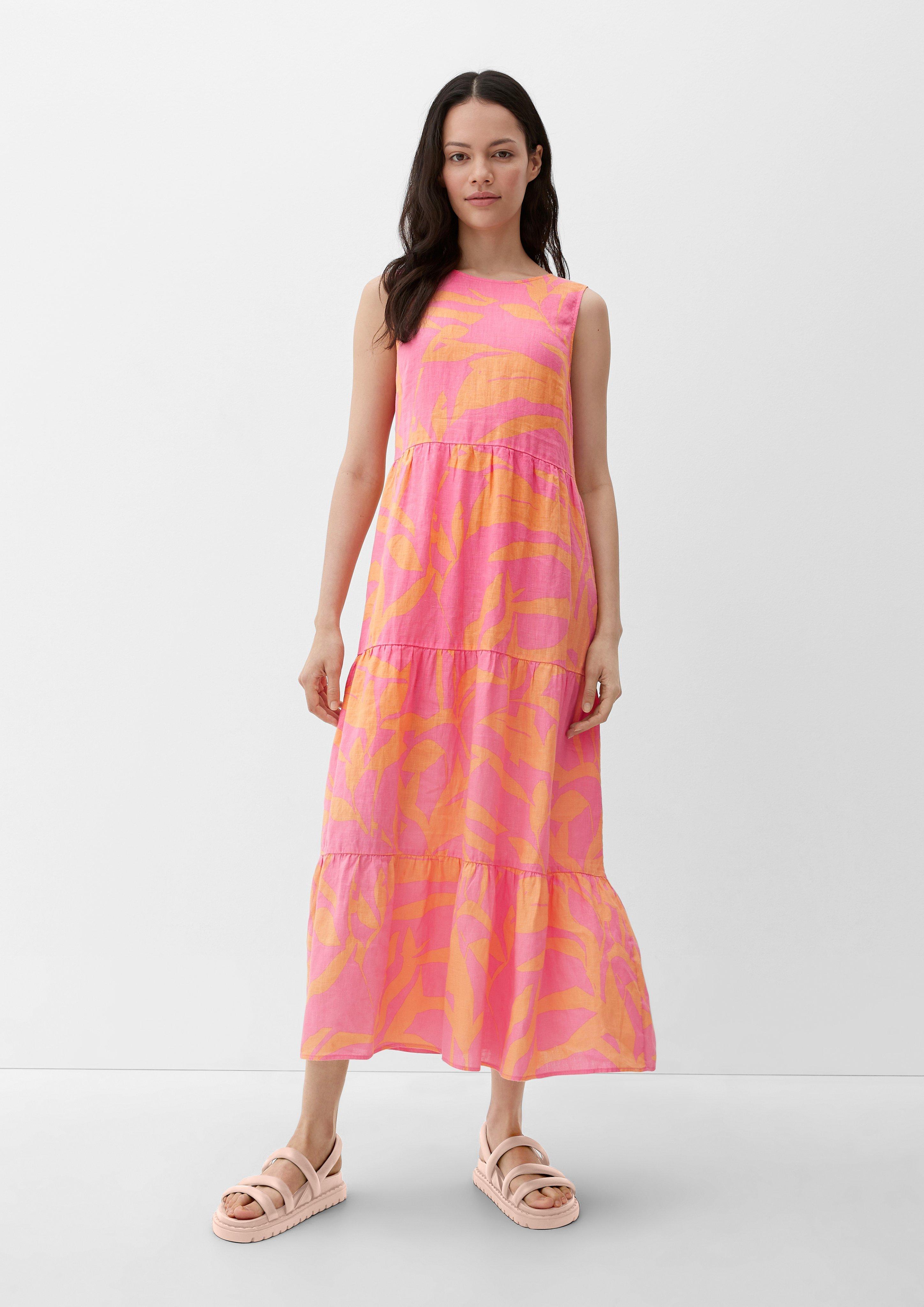 Volantkleid aus Leinen  2131881-44A3