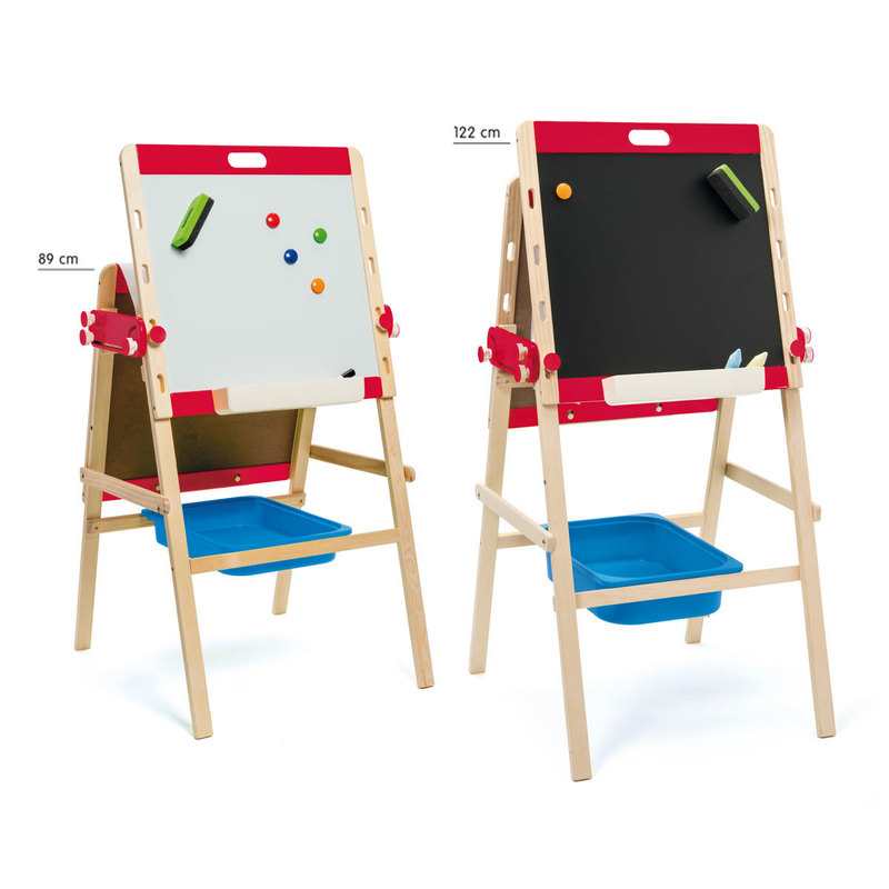 Lot Tableau 2 supports pliable et réglable en hauteur et 3 rouleaux de papier Oxybul