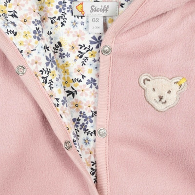 Strampler langarm, rosa für Mädchen