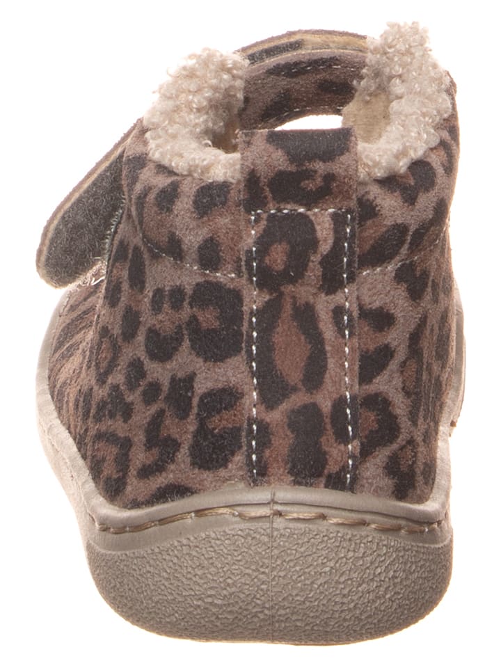 kmins Leder-Barfuß-Schnürschuh in Braun/ Grau günstig kaufen