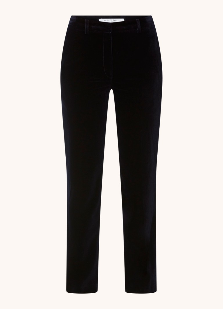 Pantaloni largi cu talie înaltă din catifea Eleonie de la Gerard Darel