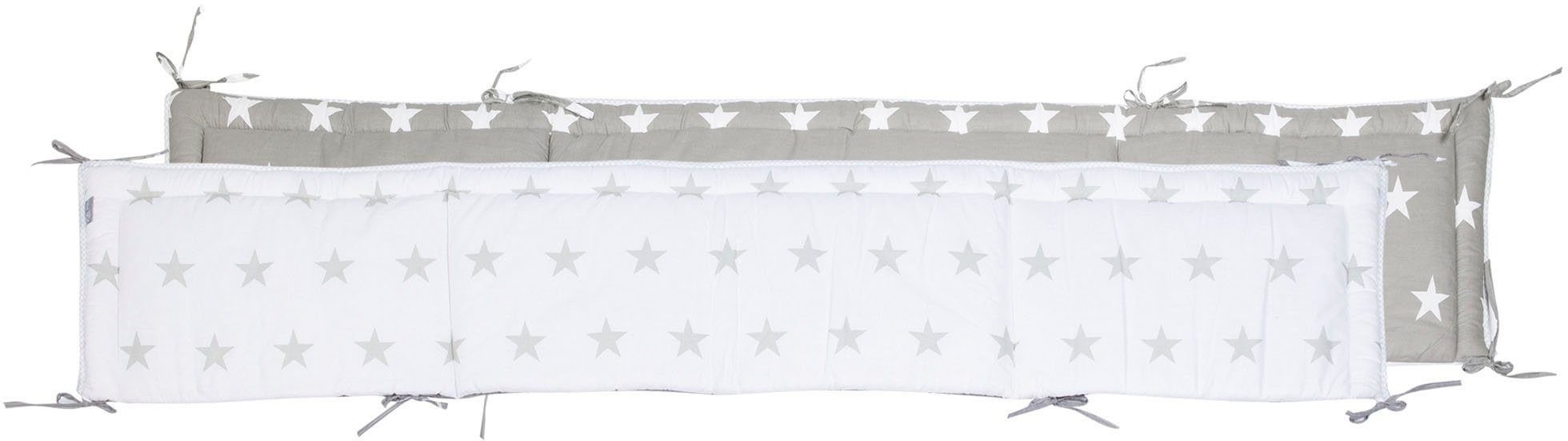 roba® Komplettbett Little Stars, 70x140 cm, 6-tlg., Matratze, Kinderbettgarnitur und Himmel, zum Juniorbett umbaubar