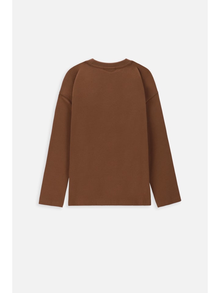 Coccodrillo Langärmeliges T-shirt in braun günstig kaufen