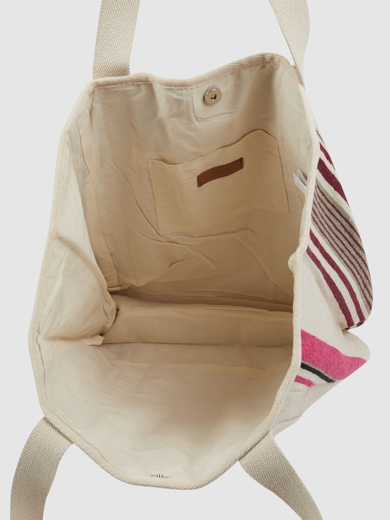 Shopper aus Canvas in pink meliert