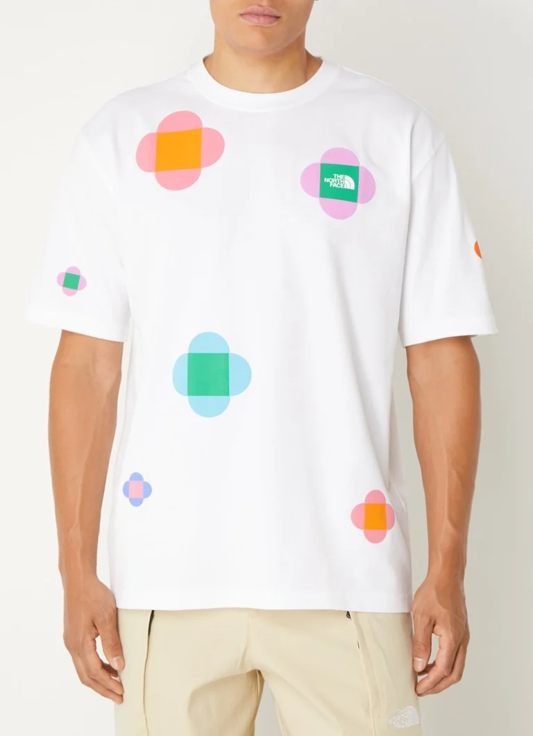 T-shirt The North Face TNF x Yinka Ilori Let's Blossom con stampa e logo