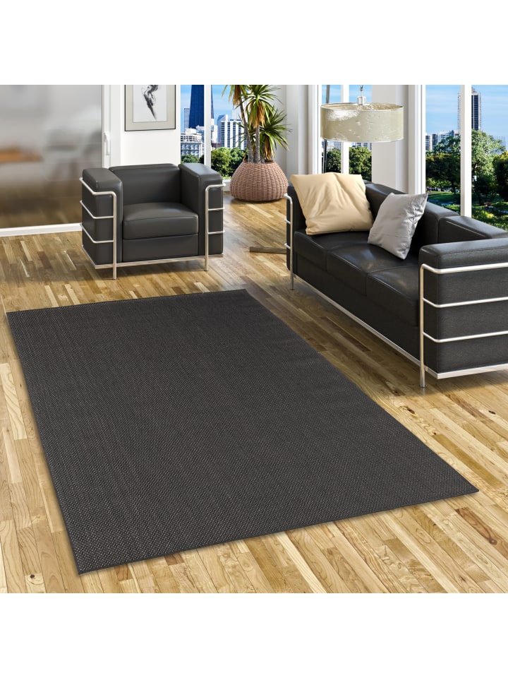 Pergamon In & Outdoor Teppich Flachgewebe Valencia Mix in Zwart günstig kaufen
