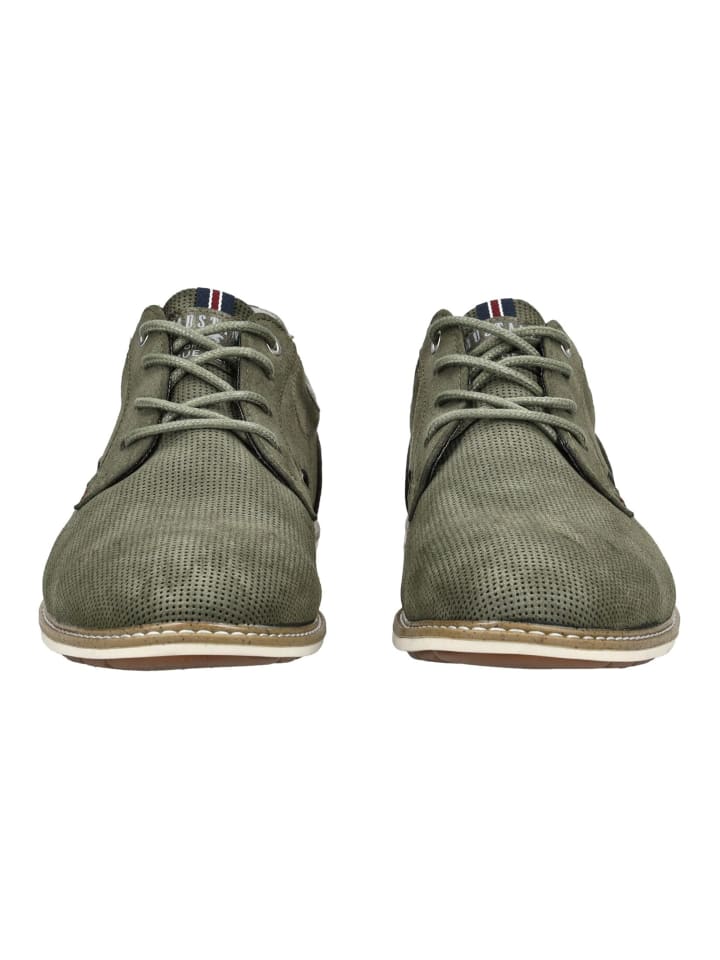 Mustang Halbschuhe in Oliv günstig kaufen