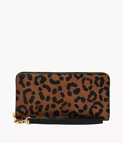Fossil Zip Clutch Logan RFID