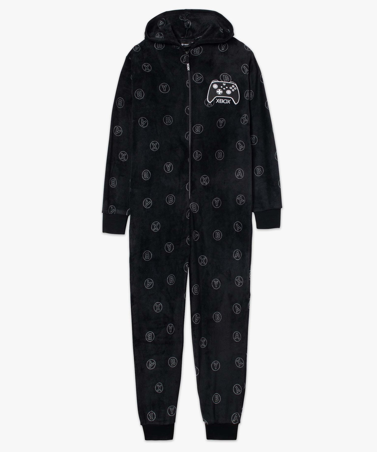 Combinaison pyjama homme en velours imprimé – X-Box noir | GEMO